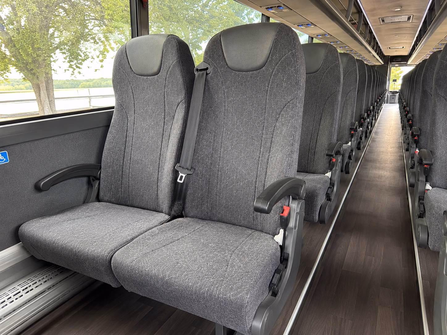 wayne charter bus rental inside